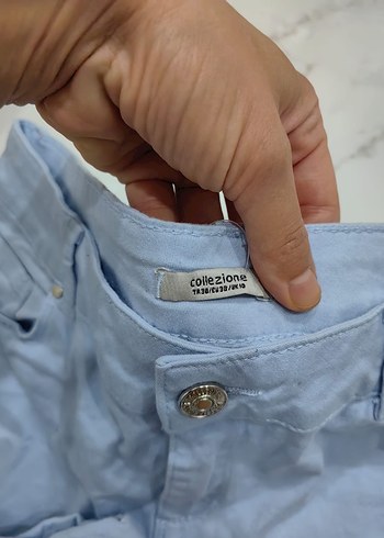 Zara Mavi Mini Şort