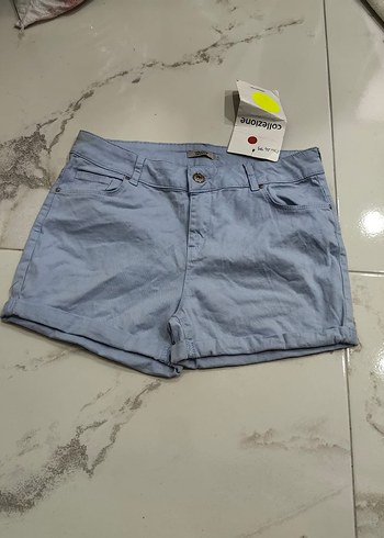 Mavi Mini Şort