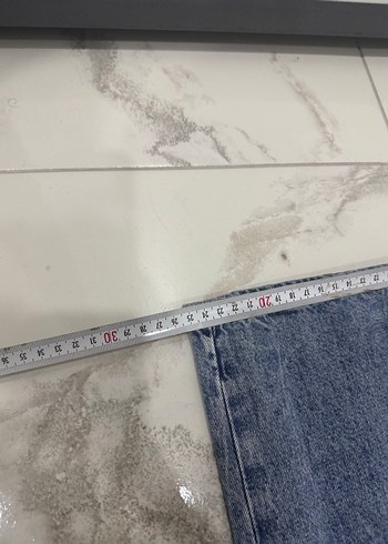 s Beden Düğmeli Bol Kesim Kadın Kot Pantolon