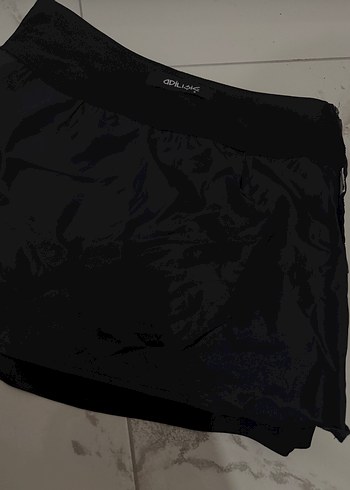 Adil ışık saten Mini Etek - Görsel 4