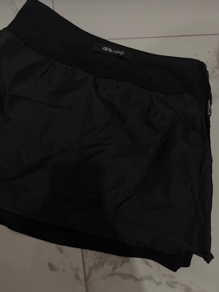 Adil ışık saten Mini Etek - Görsel 4