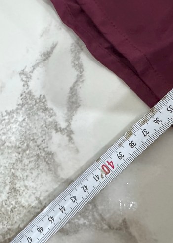 m Beden bordo Renk Bordo Mini Şort