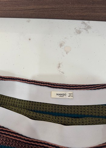 H&M Kadın Çok Renkli Bohem Uzun Triko Elbise
