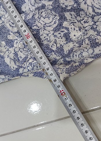 s Beden mavi Renk Düğmeli Yakalı Kolsuz Mavi Gömlek