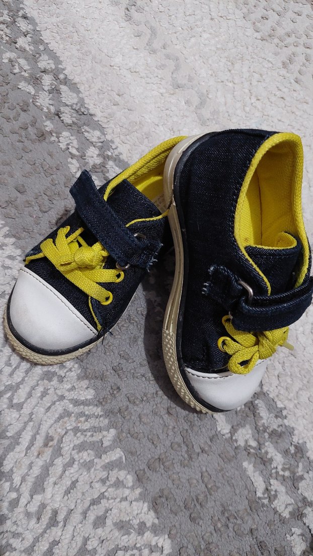 Sarı Bağcıklı Erkek Çocuk Spor Ayakkabı - Görsel 2