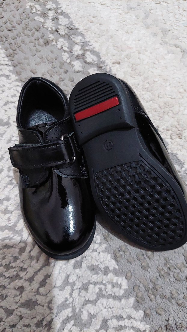 Kemerli Siyah Çocuk Özel Ayakkabı 21 numara - Görsel 2