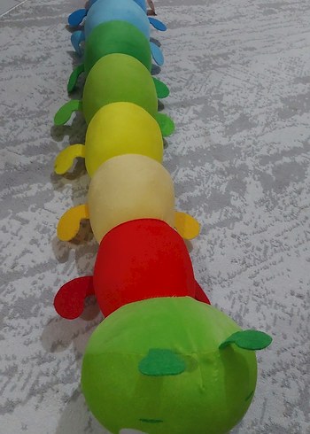 Renkli Peluş Tırtıl Oyuncak - Görsel 2