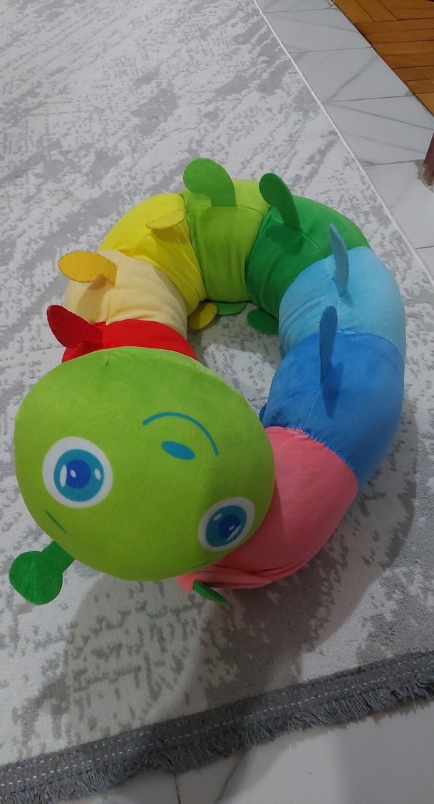 Renkli Peluş Tırtıl Oyuncak - Görsel 3