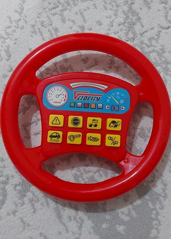 Kırmızı Müzikli Oyuncak Direksiyon - Görsel 2