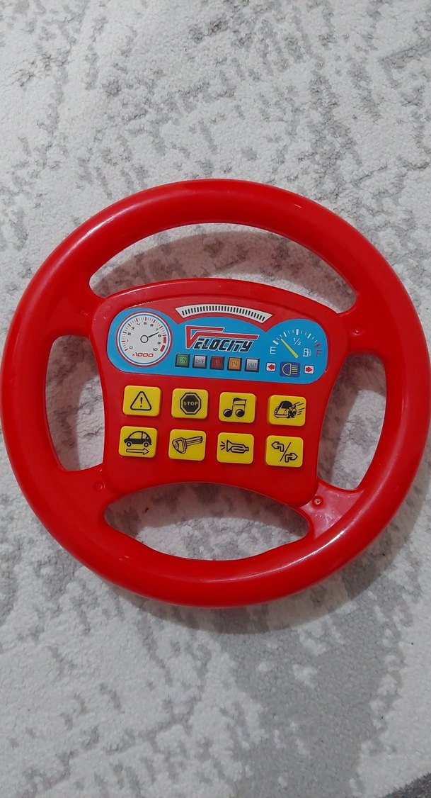Kırmızı Müzikli Oyuncak Direksiyon - Görsel 2