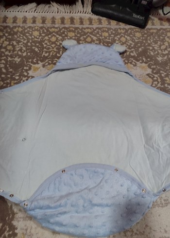 Nakışlı Mavi Bebek Battaniyesi - Görsel 3