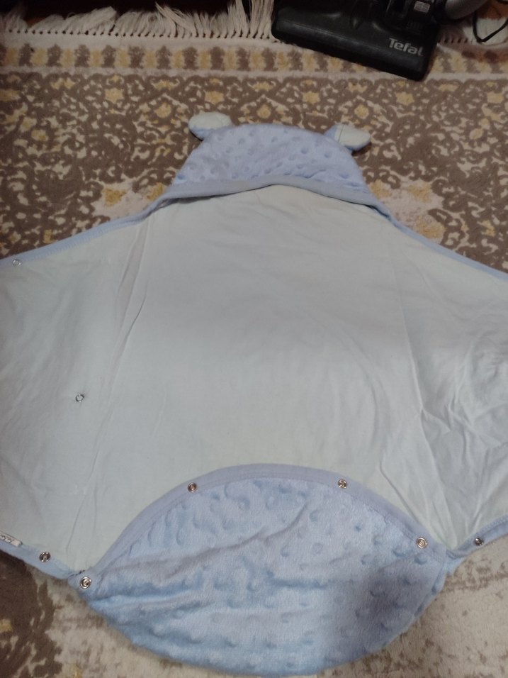 Nakışlı Mavi Bebek Battaniyesi - Görsel 3