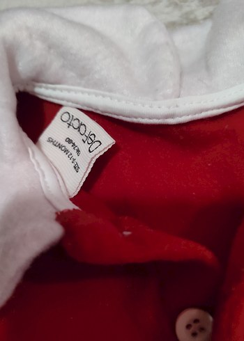 Kız Çocuk Kırmızı Uzun Kollu Elbise - Görsel 3