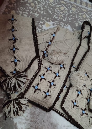 erkek çocuk Nakışlı Örgü Hırka - Görsel 2