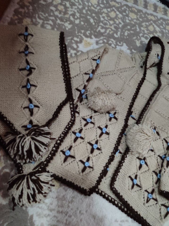 erkek çocuk Nakışlı Örgü Hırka - Görsel 2