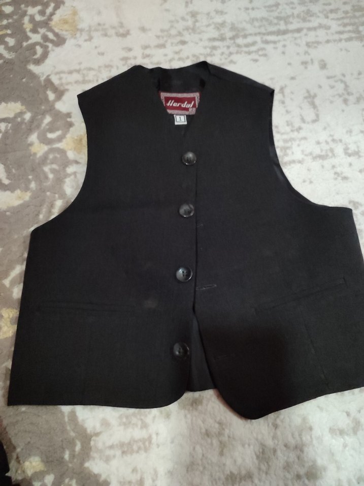 Erkek Siyah Regular Fit Düğmeli Takım Elbise - Görsel 5