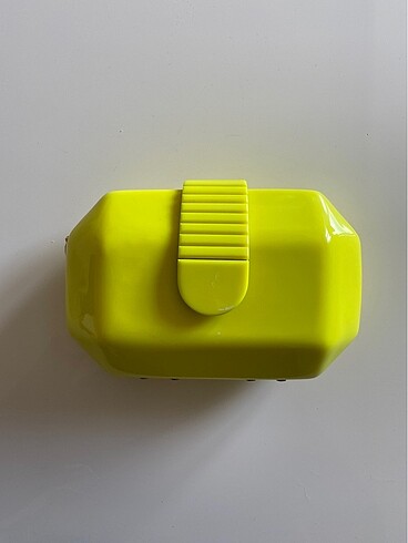 Zara neon mika clutch