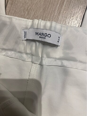m Beden beyaz Renk Mango pantolon