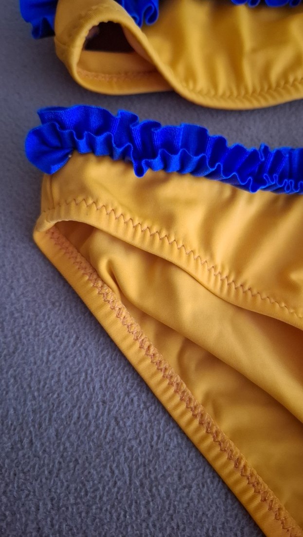 turuncu Renkli Kız Çocuk Bikini - Görsel 2