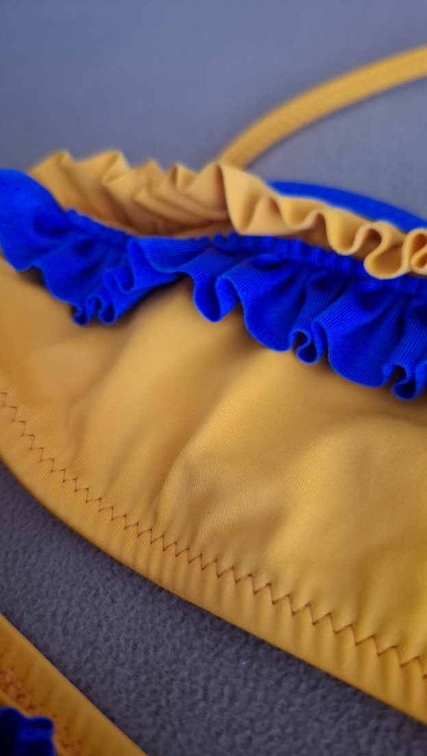 turuncu Renkli Kız Çocuk Bikini - Görsel 3