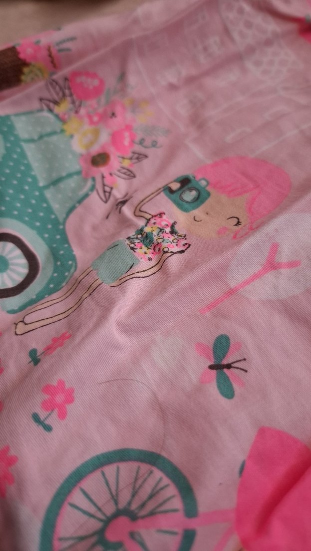 Kolsuz Pembe Kız Çocuk Elbisesi - Görsel 2