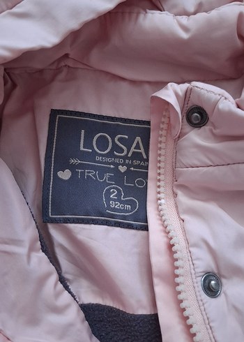 Kemerli Pembe Kız Çocuk Montu - Görsel 3