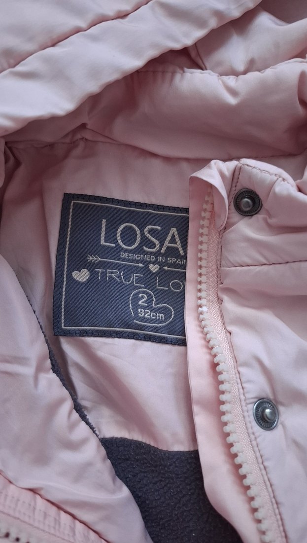 Kemerli Pembe Kız Çocuk Montu - Görsel 3