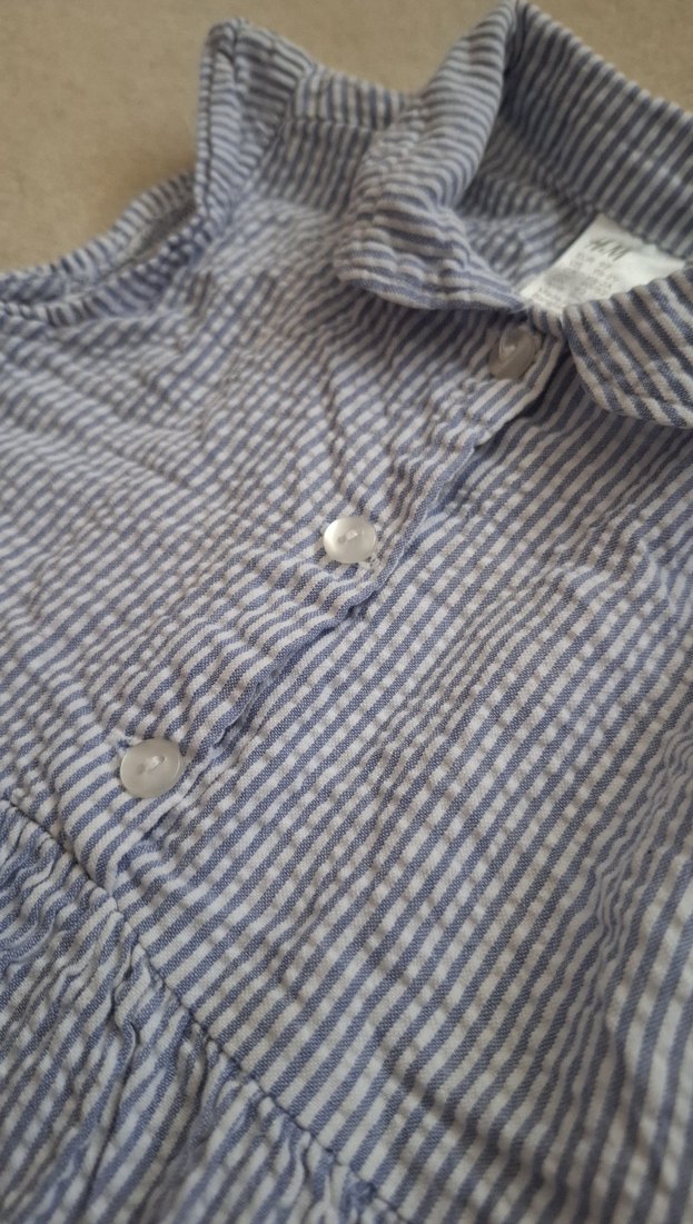 Kolsuz Gri Keten Kız Elbisesi - Görsel 3