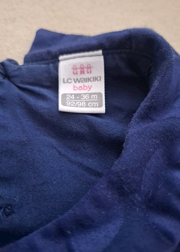 Kız Çocuk Lacivert Puantiyeli Fırfırlı Elbise - Görsel 3