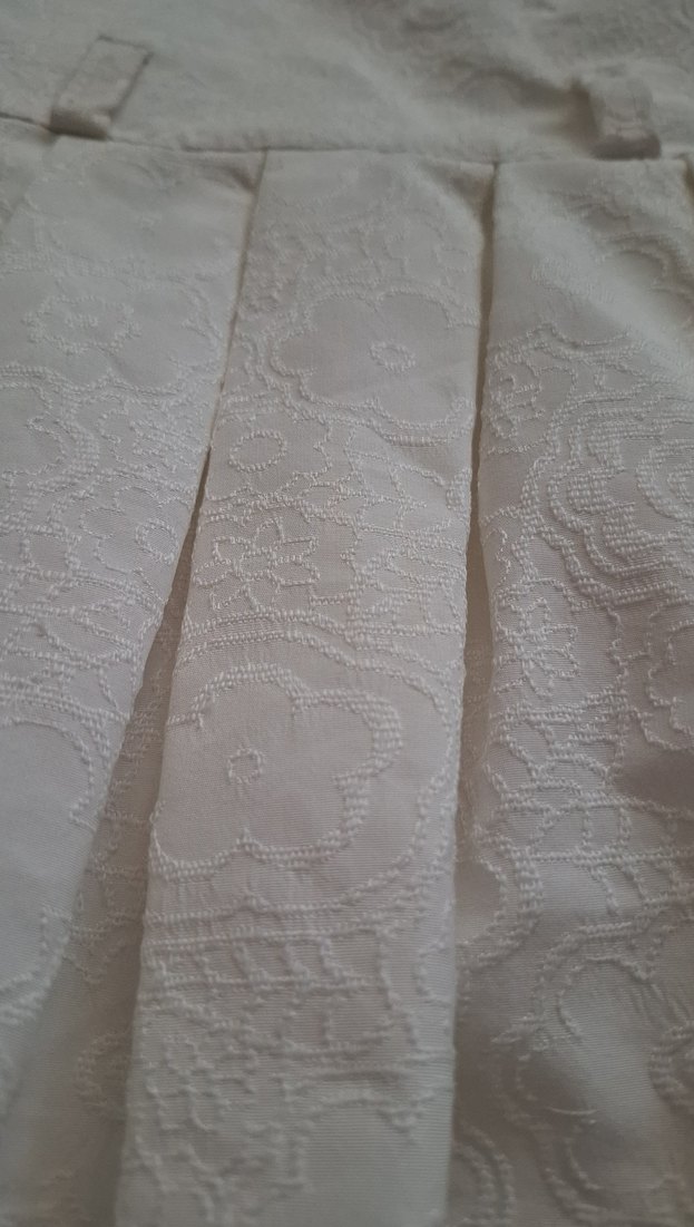 Kız Çocuk Klasik Beyaz Pilili Elbise - Görsel 2