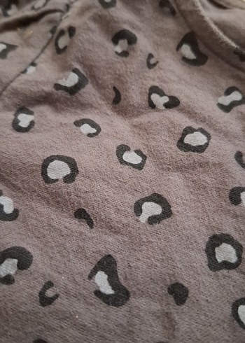 Uzun Kollu Gri Kız Çocuk Elbisesi - Görsel 3