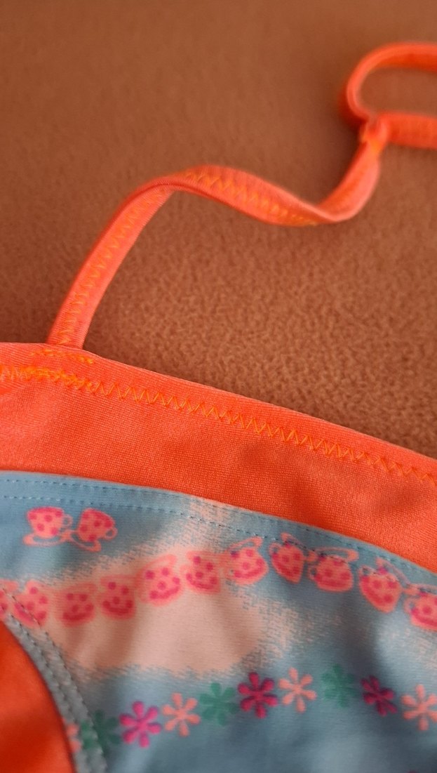 Çok Renkli Bağlamalı Kız Mayo - Görsel 4