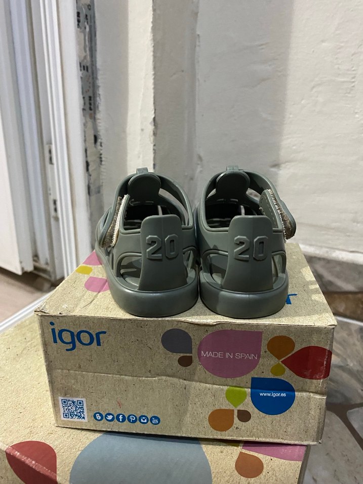 Tokalı yeşil Erkek Çocuk Sandalet - Görsel 3