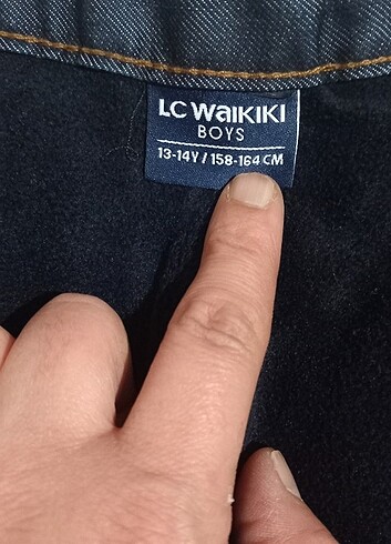 13-14 Yaş Beden lacivert Renk Genç Kot Pantolon