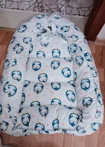 Penguen Desenli Pastel Renkli Çocuk Uyku Seti - Görsel 4