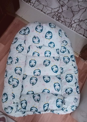 Penguen Desenli Pastel Renkli Çocuk Uyku Seti - Görsel 2