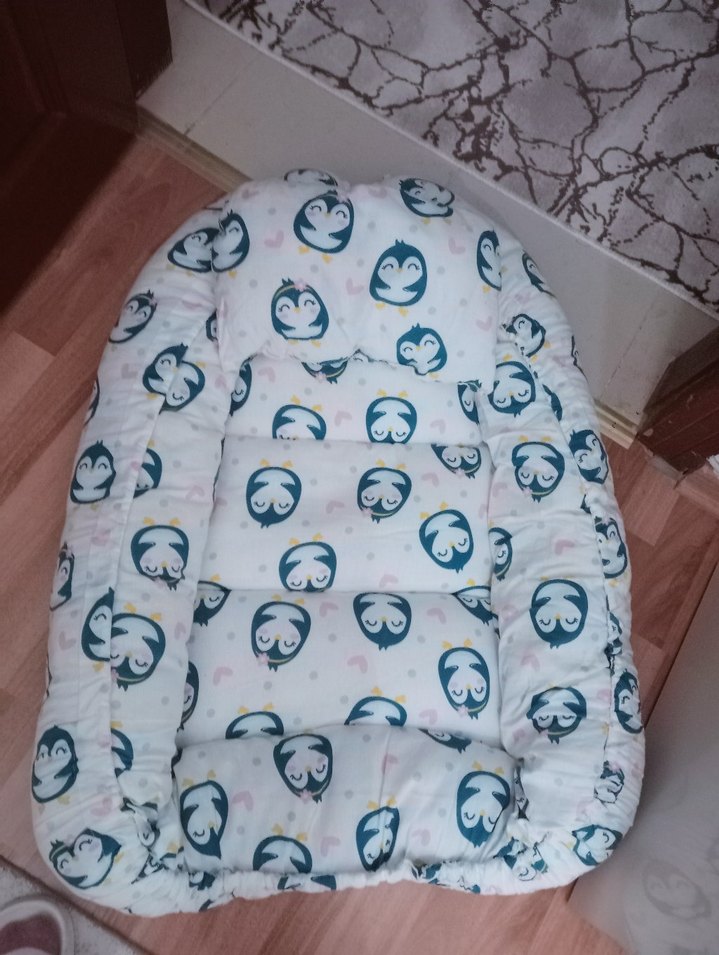 Penguen Desenli Pastel Renkli Çocuk Uyku Seti - Görsel 2