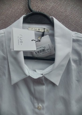 xl Beden beyaz Renk Kadın Beyaz Pamuklu Kısa Kollu Gömlek
