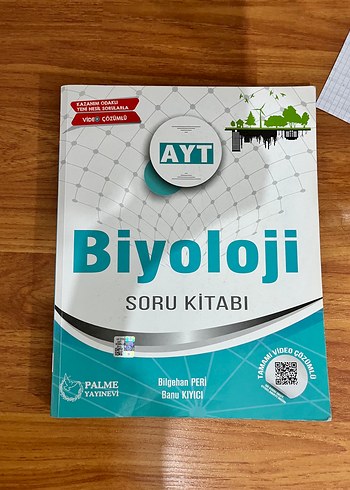 AYT Biyoloji Soru Kitabı Palme Yayınları