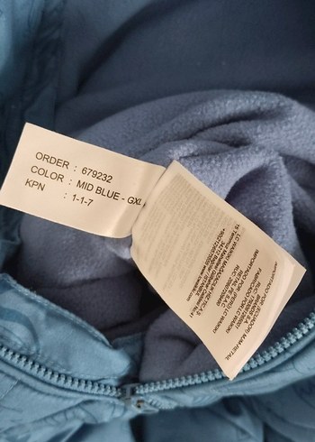 Mavi Kapüşonlu Bebek Kışlık Tulumu - Görsel 6