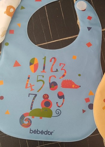 Bebedor Renkli Desenli Bebek Önlükleri 3'lü - Görsel 3