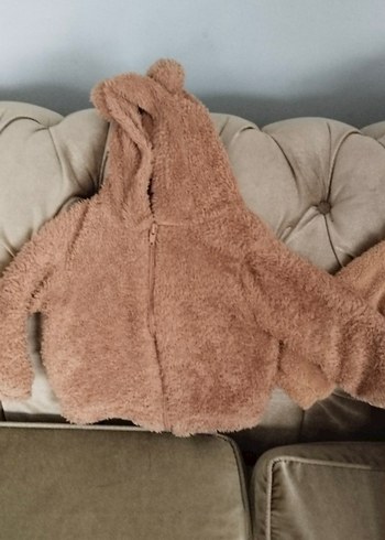 Kahverengi Bebek Erkek Peluş Tulum - Görsel 3