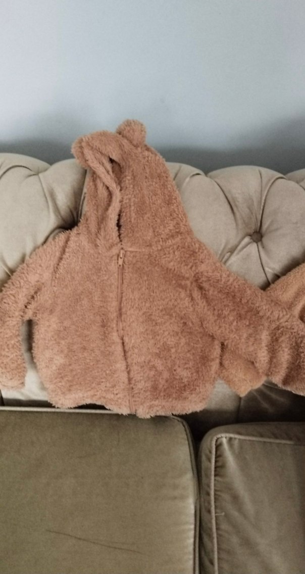 Kahverengi Bebek Erkek Peluş Tulum - Görsel 3