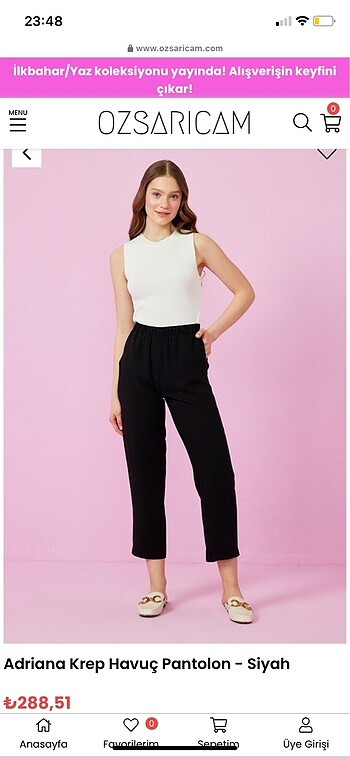 Zara özsarıçam pantolon