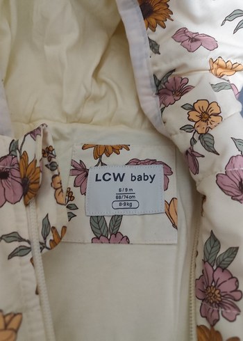Çiçek Desenli Beyaz Bebek Tulumu - Görsel 2