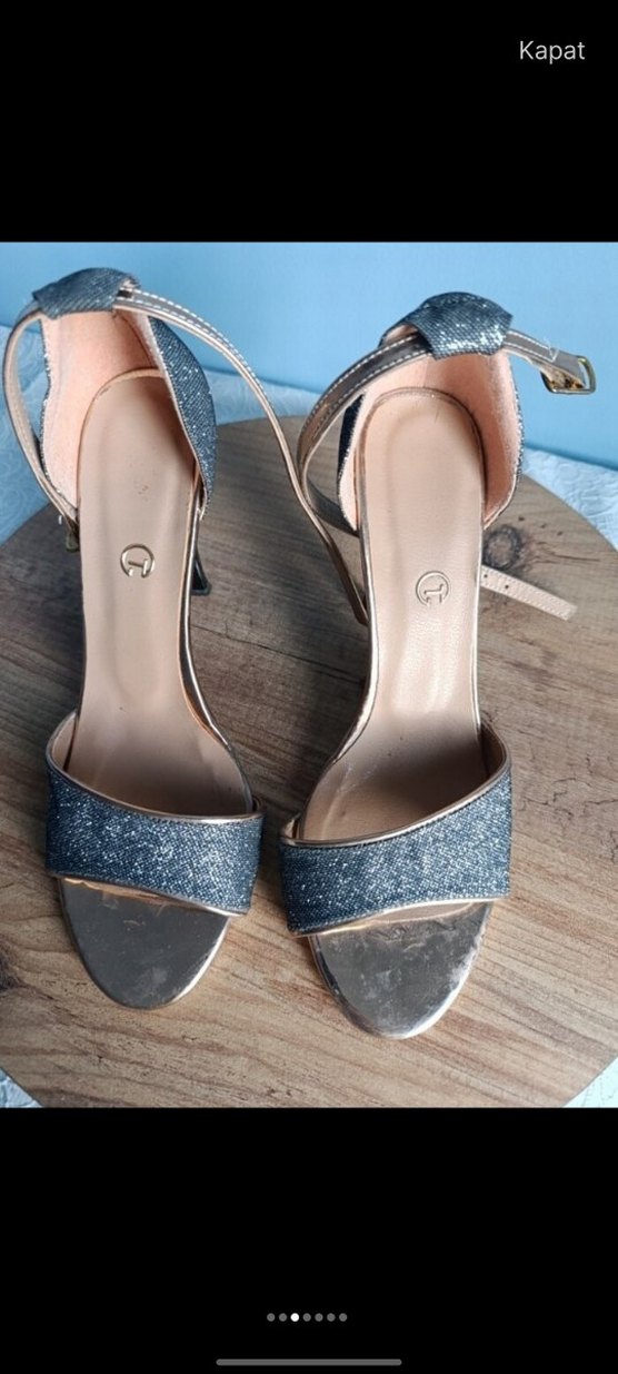 topuklu önü açık ayakkabı - Görsel 3