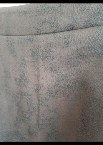 Kahverengi Süet Mini Etek - Görsel 4