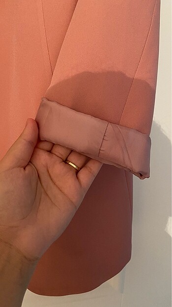 l Beden pembe Renk blazer ceket