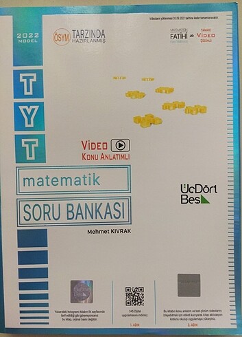 345 ÜçDörtBeş Yayınları TYT Matematik Soru Bankası 