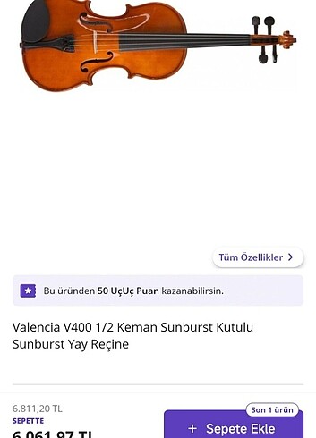 Valencia V400 1/2 boy keman
